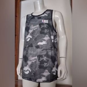 Men’s NBA Basketball Tank Top Gray Camouflage